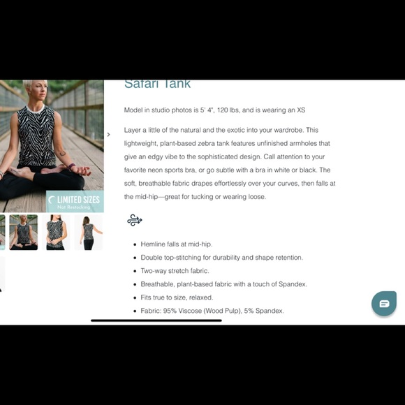 NWT - Zyia - Safari Tank - Size Medium - Picture 7 of 7